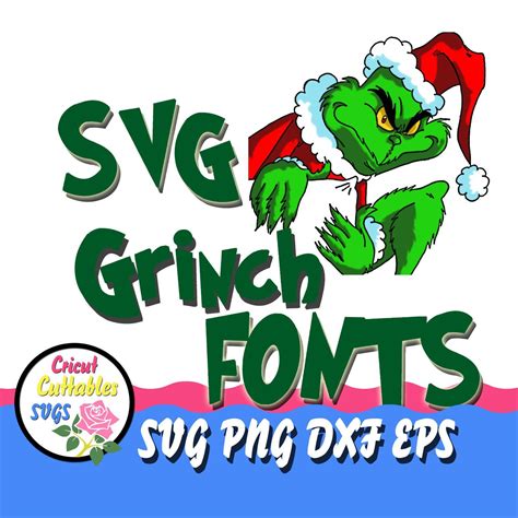 Get Festive with Grinch Font SVG - Holiday Design Must-Have for DIY Projects