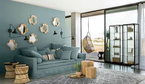 Salon gris et bleu choisir son canapé et décorer son