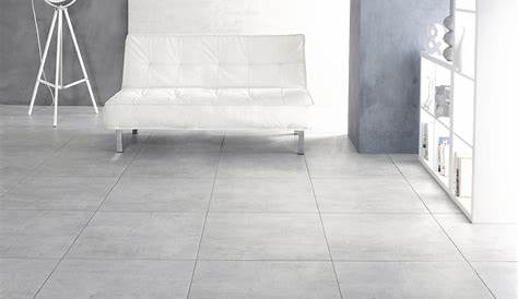 Carrelage sol et mur gris clair effet béton Laiton l.60.4