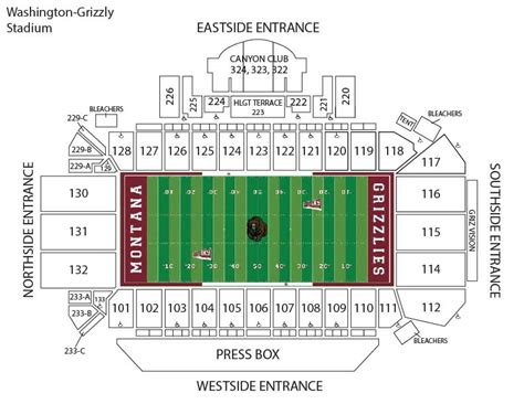 Grizzly Stadium Seating Chart