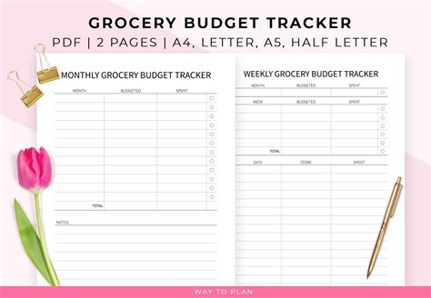 Grocery Budget Printable