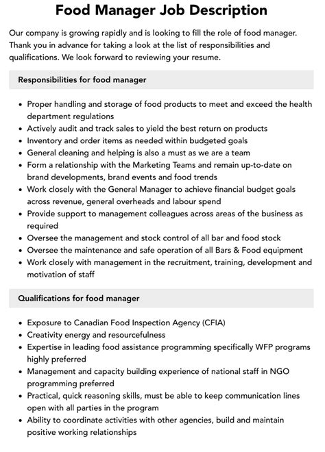 grocery manager duties