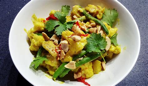 groene curry met bloemkool