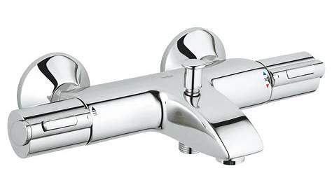 Grohe 1000 Douchekraan Grohtherm New Thermostatische Chroom 34143003 Badkamerwinkel Nl Douche Kindveiligheid Badkamer