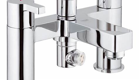 Grohe chrome bath thermostatic mixer tap and shower