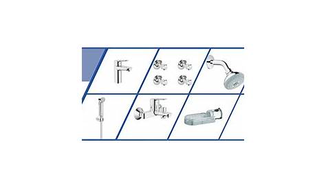 Grohe Bathroom Fittings Price List 2018 GROHE 34705000 Round Grohtherm Smart Control Perfect Set