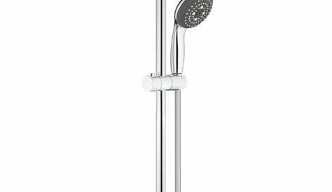 Grohe Vitalio 5 Spray 7 In Dual Shower Head And Handheld Shower Head In Chrome 26520000 The Home Depot Handheld Shower Head Shower Heads Dual Shower