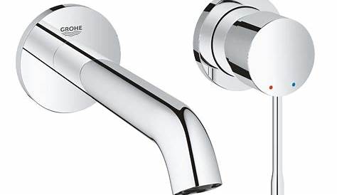 Grohe Essence Wall Mounted Basin Mixer mounted, Two Hole