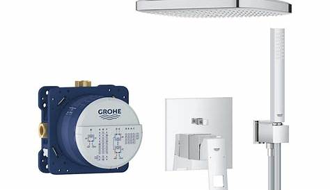 Grohe Eurocube Shower Installation Pressure Balance Valve Combination