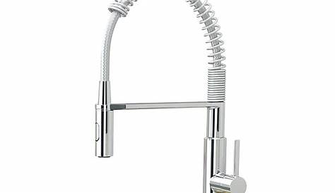 Grohe Get Kitchen Tap Red Duo Brushed Supersteel C Spout Sink