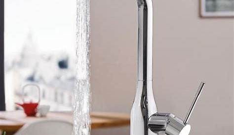 Grohe Kitchen Taps Pull Out Chrome High Spout Single Lever Spray Mixer