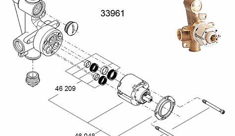 Grohe Shower Valve Parts 34448 Thermostatic