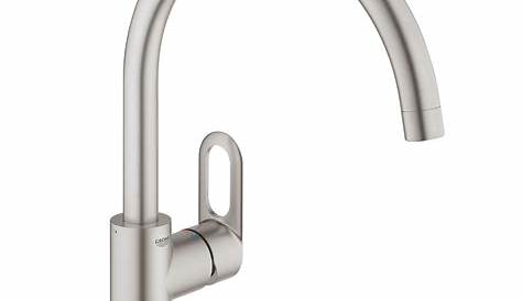 Grohe START LOOP Brushed Nickel Kitchen Monobloc Tap