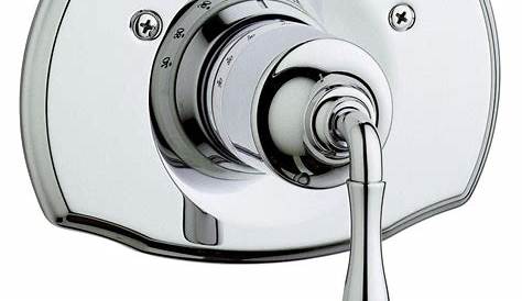 Grohe Thermostatic Shower Valve Parts GROHE Seabury Single Handle Trim Kit In