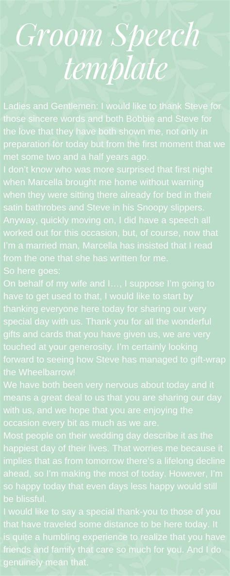 groom speech to in laws examples