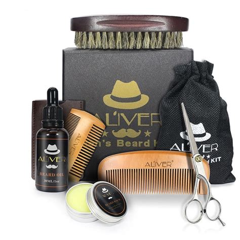 Beard Growth Grooming Kit，Mustache Care Set With Beard Microneedling