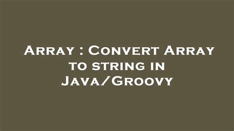 Groovy Convert Multi Line String To Array
