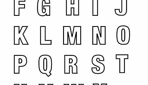 Große Buchstaben Zum Ausdrucken Kostenlos - Malvorlagen Alphabet ABC