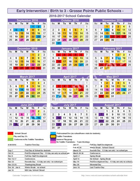 Grosse Pointe Public Schools Calendar