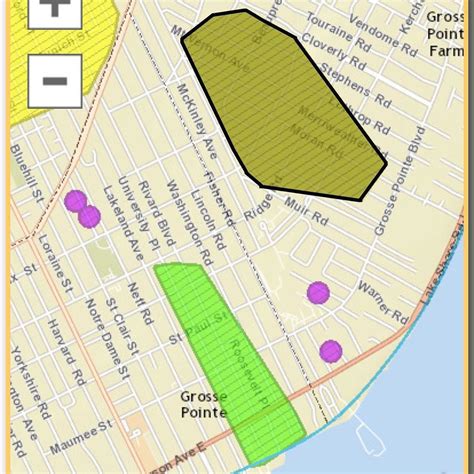 Grosse Pointe Zip Code Map