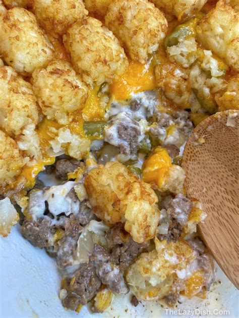 ground beef casserole recipes with tater tots