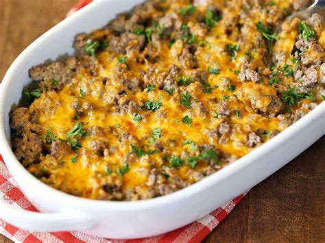 ground beef casserole recipes without pasta