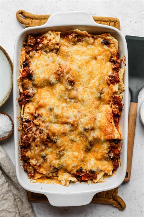 Ground Beef Nacho Bake