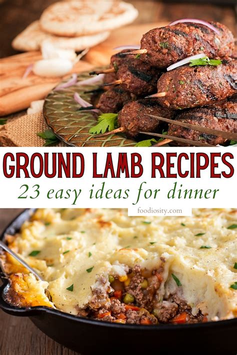 Ground Lamb Meals