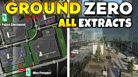 ground zero map tarkov extracts