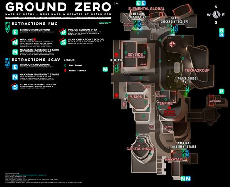 ground zero map tarkov interactive map