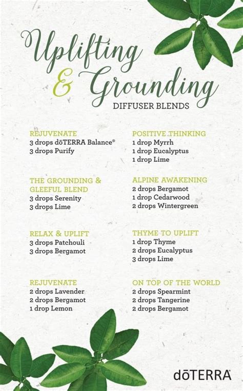 Grounding Essential Oil Diffuser Blends
