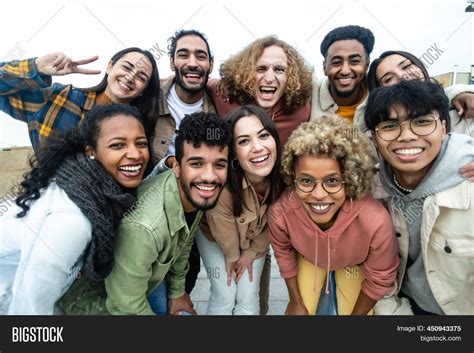 group of friends smiling