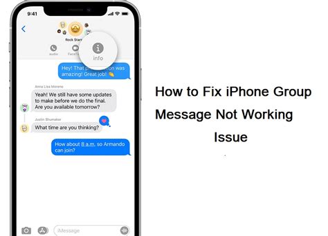 group text with android and iphone not working