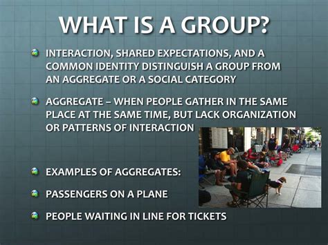 groups have a common identity but not shared expectations.