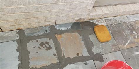 Grouting A Slate Patio
