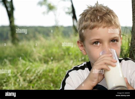 Grown Ups Boy Drinking Milk