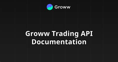 groww api for excel