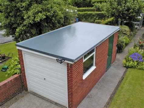 This garage roof in Rochdale Lancashire is transformed with a grp