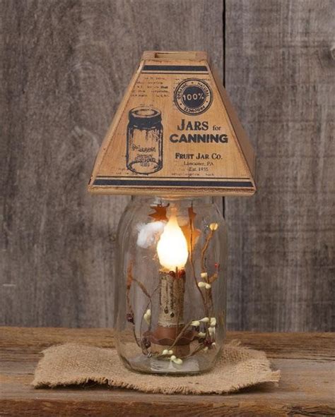 "Jars For Canning" Electric Jar Light Jar lights, Mason jar lighting