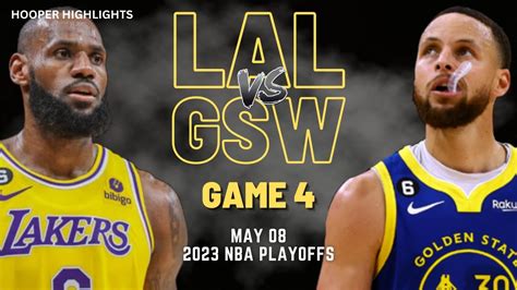 gsw vs lakers game 4 schedule