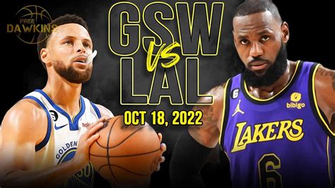 gsw vs lakers game time