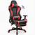 gt racing gaming chair with footrest