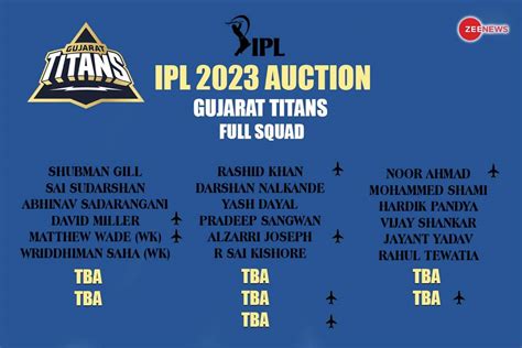 gt ipl team list