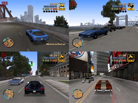 gta 3 - vc cars in action
