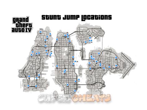 gta 4 stunt jump locations