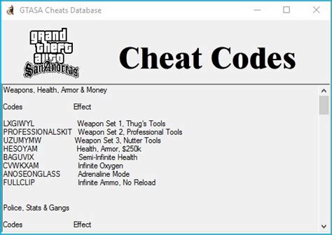 gta san andreas cheats ps4 all weapons