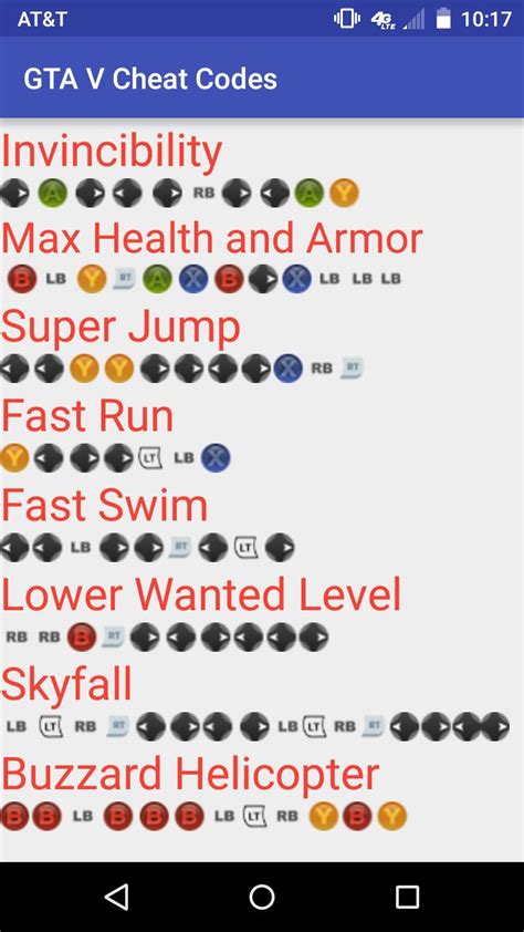Gta V Cheat Codes Apk
