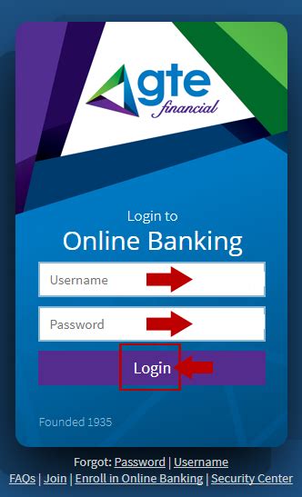 gte fcu online banking login