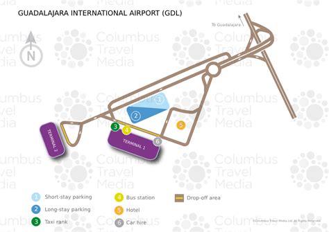 guadalajara gdl airport map