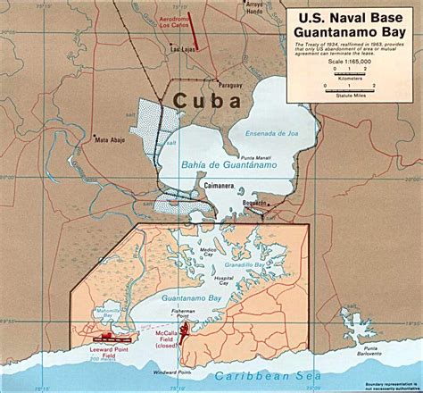 Guantanamo Naval Base Map